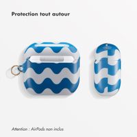 Selencia Coque Vivid Apple AirPods 4 - Wave Vibes Classic Blue