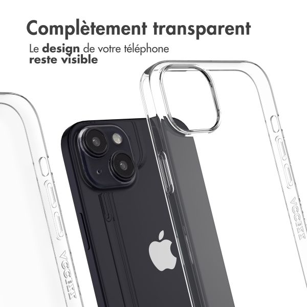 Accezz Coque Clear 100% recyclée Apple iPhone 15 Plus - Transparent