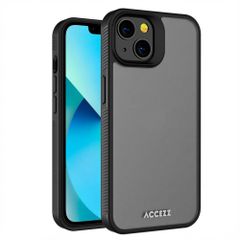 Accezz Coque Givrée Robuste Apple iPhone 13 - Noir