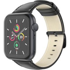 imoshion Bracelet Classic en cuir Apple Watch Series 1 t/m 11 / SE / Ultra (44/45/46/49 mm) - Noir
