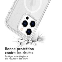 imoshion Coque Pailletée avec MagSafe Apple iPhone 13 Pro - Paillettes Transparent