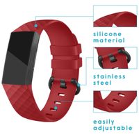 imoshion Bracelet silicone Fitbit Charge 3 / 4 - Rouge