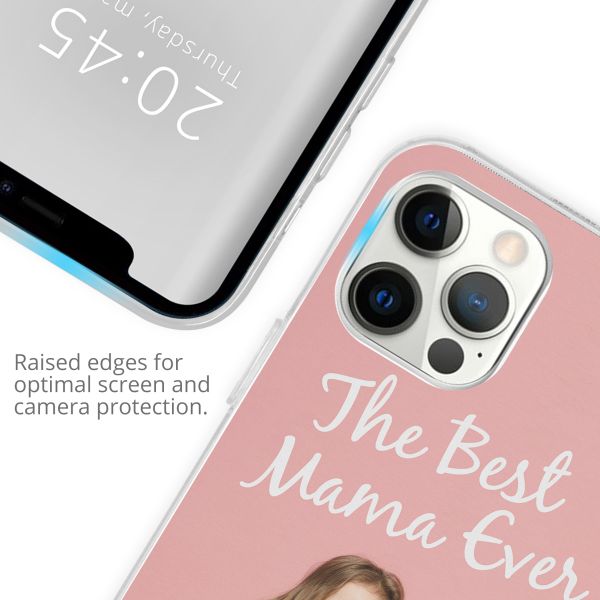 Concevez votre propre coque en gel Apple iPhone 12 (Pro) - Transparent