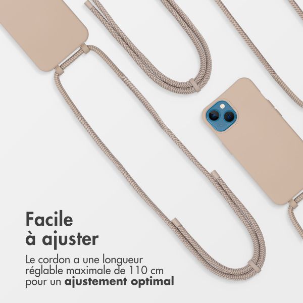 imoshion Coque de couleur avec cordon amovible MagSafe iPhone 13 - Nude