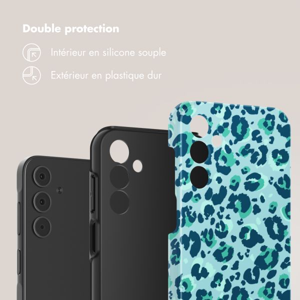 Selencia Coque arrière Vivid Tough Samsung Galaxy A15 - Wild Spots Light Blue