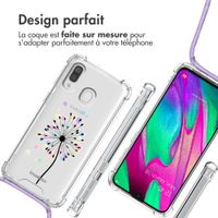 imoshion Coque Design avec cordon Samsung Galaxy A40 - Sandstone Dandelion