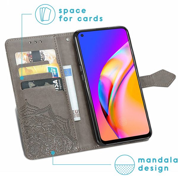 imoshion Etui de téléphone Mandala Oppo A94 (5G) - Gris