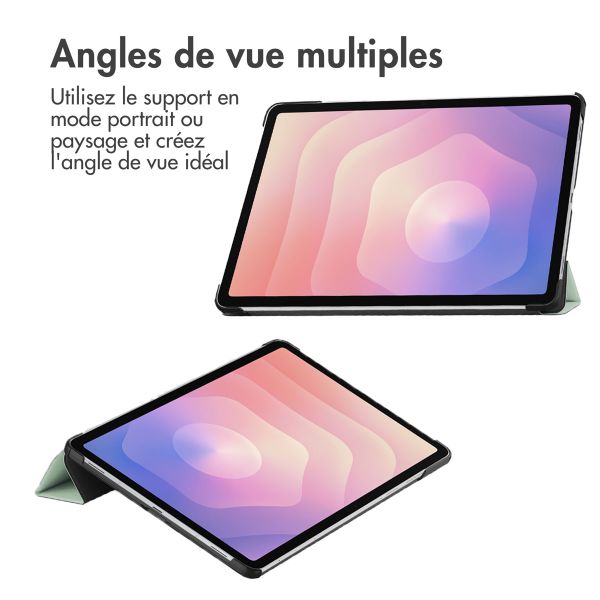 imoshion Coque tablette Trifold Samsung Galaxy Tab S11 - Vert clair
