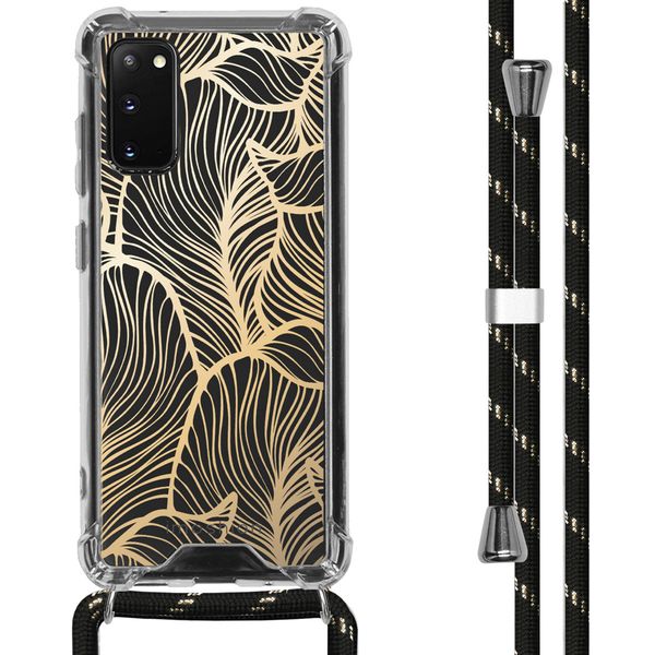 imoshion Coque Design avec cordon Samsung Galaxy S20 - Golden Leaves