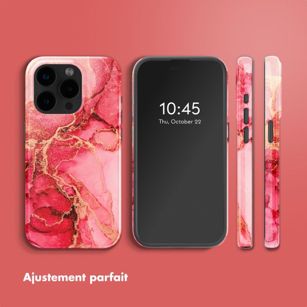Selencia Coque arrière Vivid avec MagSafe Apple iPhone 15 Pro - Rosy Marble