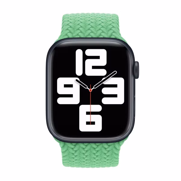 Apple Bracelet Solo tressé Apple Watch | 38/40/41/42 mm - Taille 1 - Bright Green