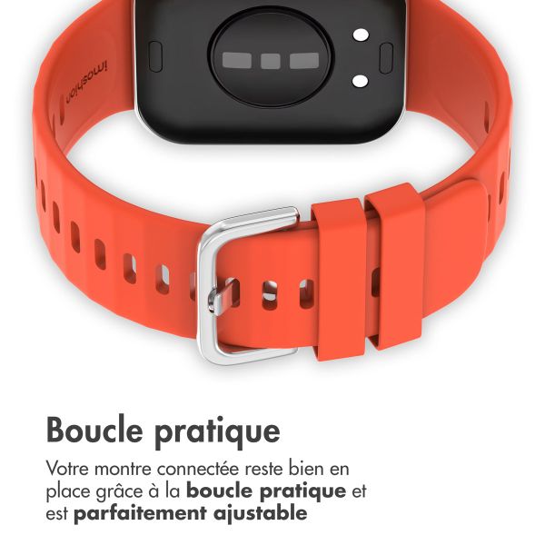 imoshion Bracelet en silicone pour Huawei Watch Fit 3 - Orange