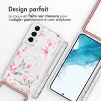 imoshion Coque Design avec cordon Samsung Galaxy S22 - Blossom Watercolor