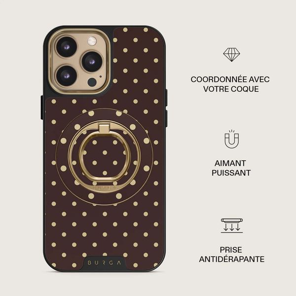 Burga Ringholder MagSafe Gold - Bague téléphone - Sorry Busy