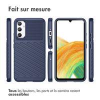 imoshion Coque Arrière Thunder pour Samsung Galaxy A34 (5G) - Bleu foncé