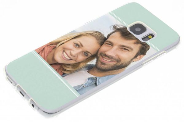 Concevez votre propre coque en gel Samsung Galaxy S7 Edge - Transparent