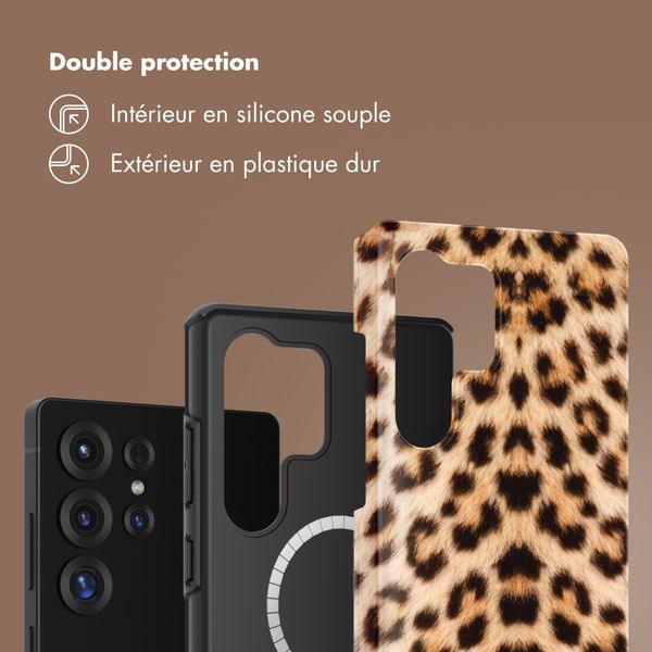 Selencia Coque arrière Vivid avec MagSafe Samsung Galaxy S25 Ultra - Wild Leo