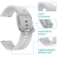 imoshion Bracelet silicone Garmin Vivoactive 4L - Gris clair