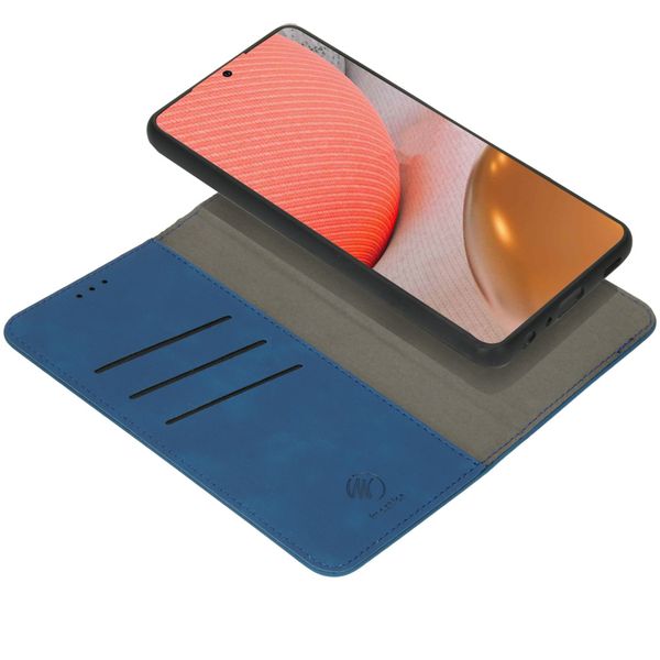 imoshion Etui de télephone luxe 2-en-1 amovible Samsung Galaxy A72 - Bleu foncé