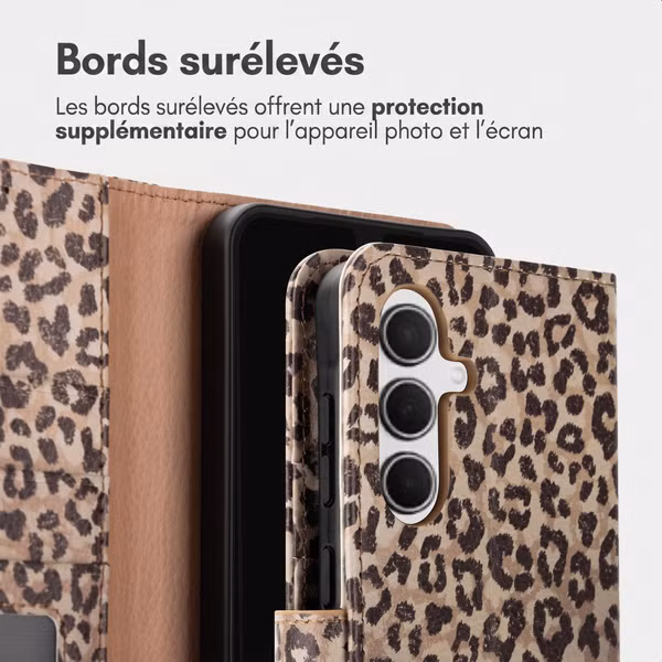 imoshion Étui de télephone portefeuille Design Samsung Galaxy A36 - Leopard Mood