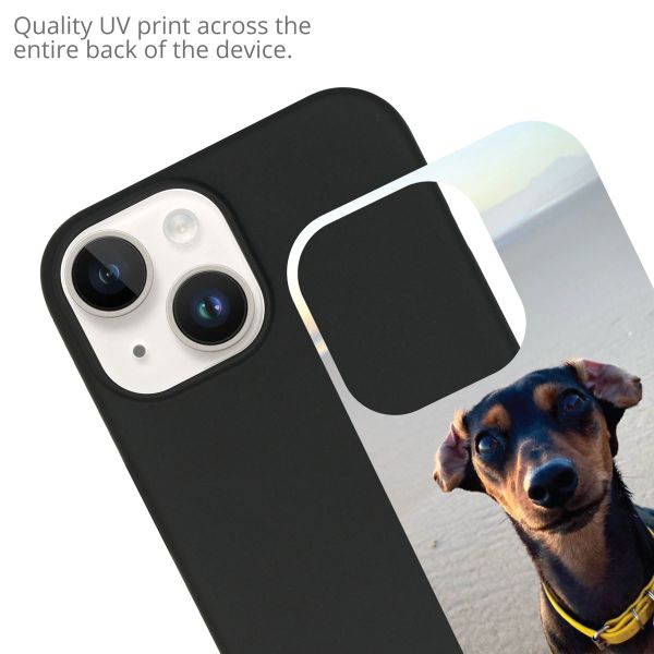 Concevez votre propre coque en gel Apple iPhone 15 - Noir