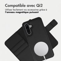 imoshion Étui portefeuille luxe 2-en-1 amovible Samsung Galaxy A17 (5G) / (4G) - Noir