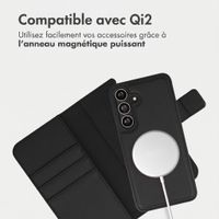 imoshion Étui portefeuille luxe 2-en-1 amovible Samsung Galaxy S24 FE - Noir