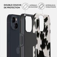 Burga Coque arrière Tough iPhone 15 - Achromatic