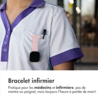 imoshion Bracelet infirmier en silicone Apple Watch Series 1 t/m 11 / SE / Ultra (44/45/46/49 mm) - Rose