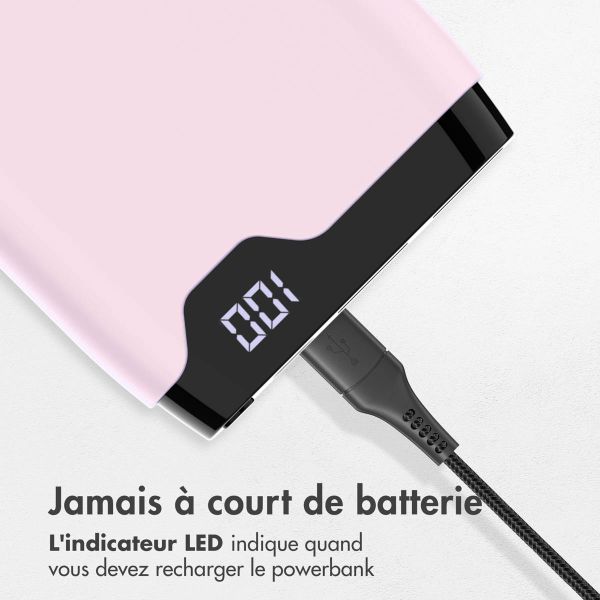 imoshion Batterie externe - 20.000 mAh - Quick Charge et Power Delivery - Rose