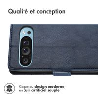 imoshion Étui de télephone portefeuille Google Pixel 9 / 9 Pro - Bleu foncé