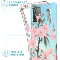 imoshion Coque Design avec cordon Samsung Galaxy A52(s) (5G/4G) - Fleur - Cherry Blossom