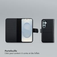 Selencia Étui portefeuille amovible Olyn avec MagSafe Samsung Galaxy S24 / S25 - Noir