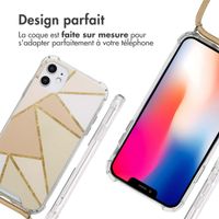 imoshion Coque Design avec cordon Apple iPhone 11 - Beige Graphic