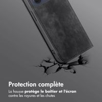 imoshion Étui de téléphone portefeuille Slim Motorola Moto G86 - Noir