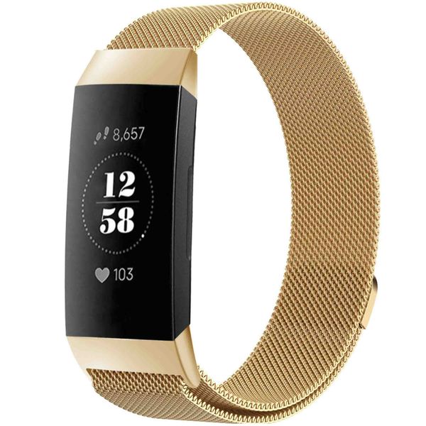 imoshion Bracelet magnétique milanais Fitbit Charge 3 / 4 - Doré