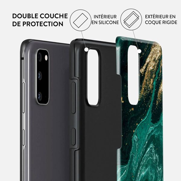 Burga Coque arrière Tough Samsung Galaxy S20 - Emerald Pool