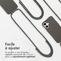 imoshion Coque arrière Color avec cordon amovible et MagSafe Apple iPhone 17 - Black Coffee