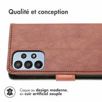 imoshion Étui de téléphone portefeuille Luxe Samsung Galaxy A23 (5G) - Brun