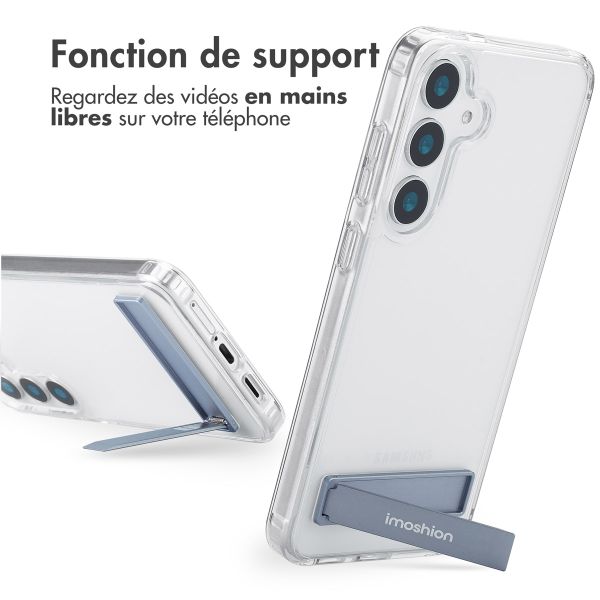 imoshion Coque Stand Samsung Galaxy S25 Plus - Transparent