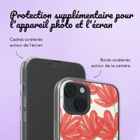 Coque personnalisée avec des fleurs iPhone 14 - Transparent