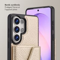 Selencia Coque de télephone Sera avec cordon et porte-cartes enveloppe Samsung Galaxy S26 Ultra - Champagne