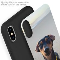 Concevez votre propre coque en gel Apple iPhone Xs / X - Noir