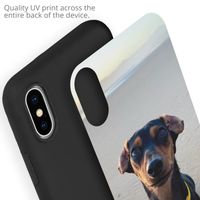 Concevez votre propre coque en gel iPhone Xs / X - Noir