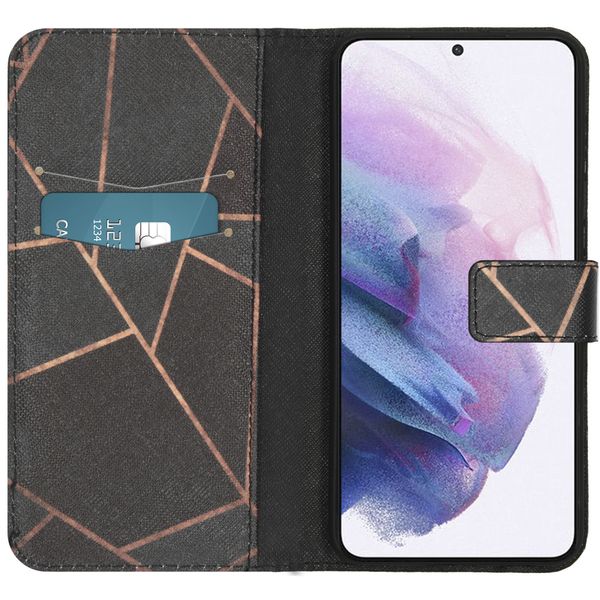 imoshion Design Softcase Bookcase Samsung Galaxy S21 Plus - Black Graphic