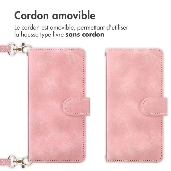 imoshion Etui de téléphone portefeuille avec cordon Samsung Galaxy A26 - Rose