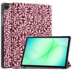imoshion Coque tablette Design Trifold Samsung Galaxy Tab A11 Plus - Bloom Love Blush