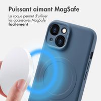 imoshion Coque Couleur avec MagSafe Apple iPhone 15 - Bleu foncé