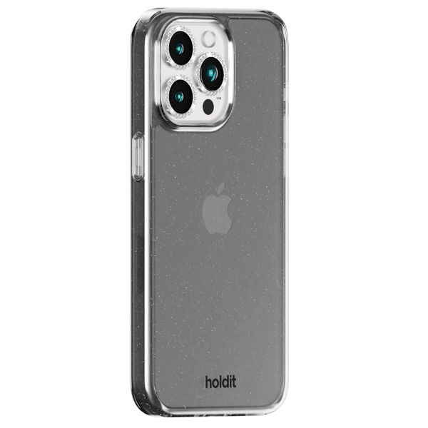 Holdit Protection Caméra Paillettes Apple iPhone 15 Pro / 15 Pro Max - Silver