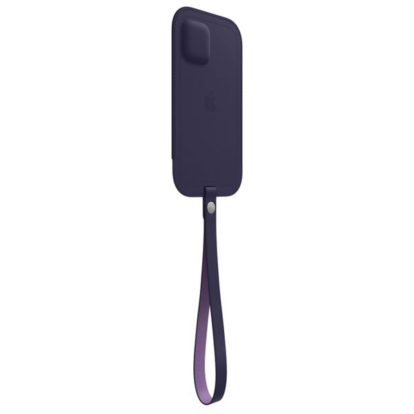Apple Sacoche en cuir MagSafe Apple iPhone 12 Mini - Deep Violet